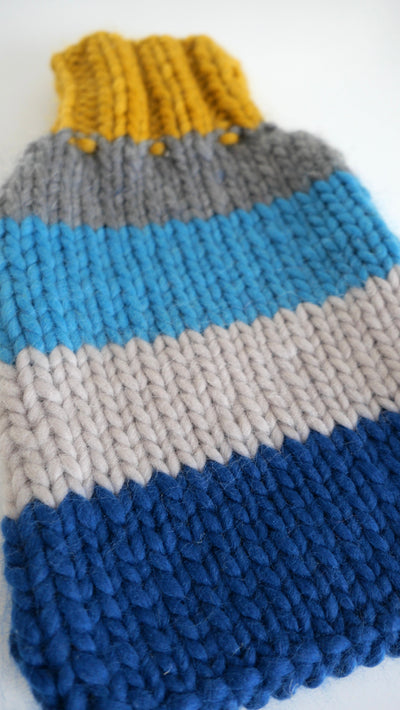 The Hot Water Bottle Cover  - Stripes