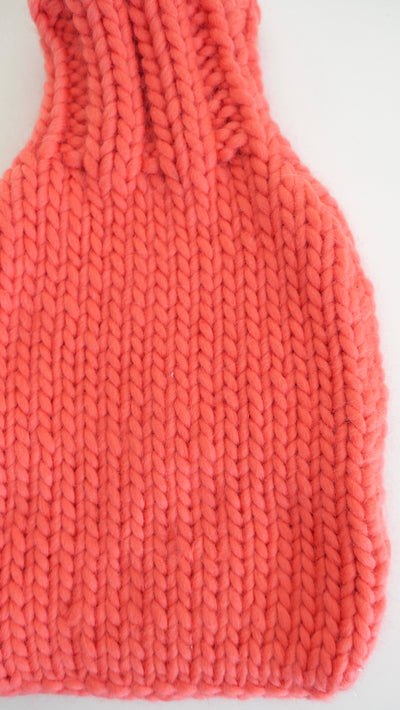 The Hot Water Bottle Cover  - Coral Pink