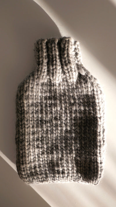 The Hot Water Bottle Cover  - Grey
