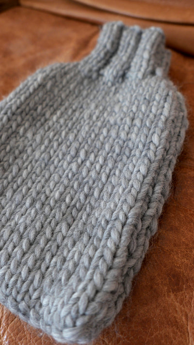The Hot Water Bottle Cover  - Grey