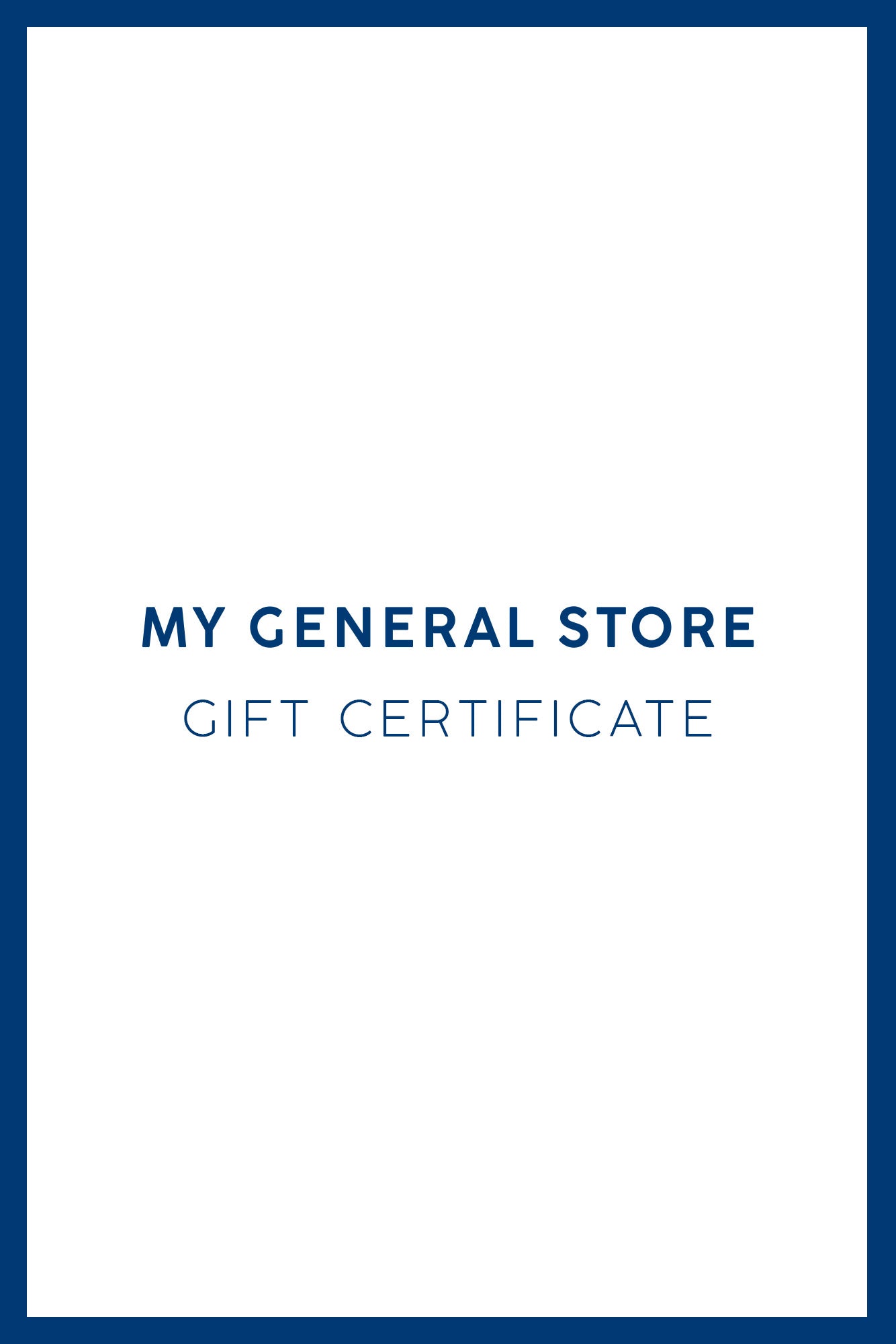 Gift Certificate