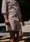 The Relaxed Short - Red and White Stripe