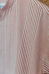 The Button Through Shirt - Red and White Stripe